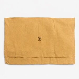 Louis Vuitton LV Dust Bag 14x9.5 Gold Microfiber Authentic EUC